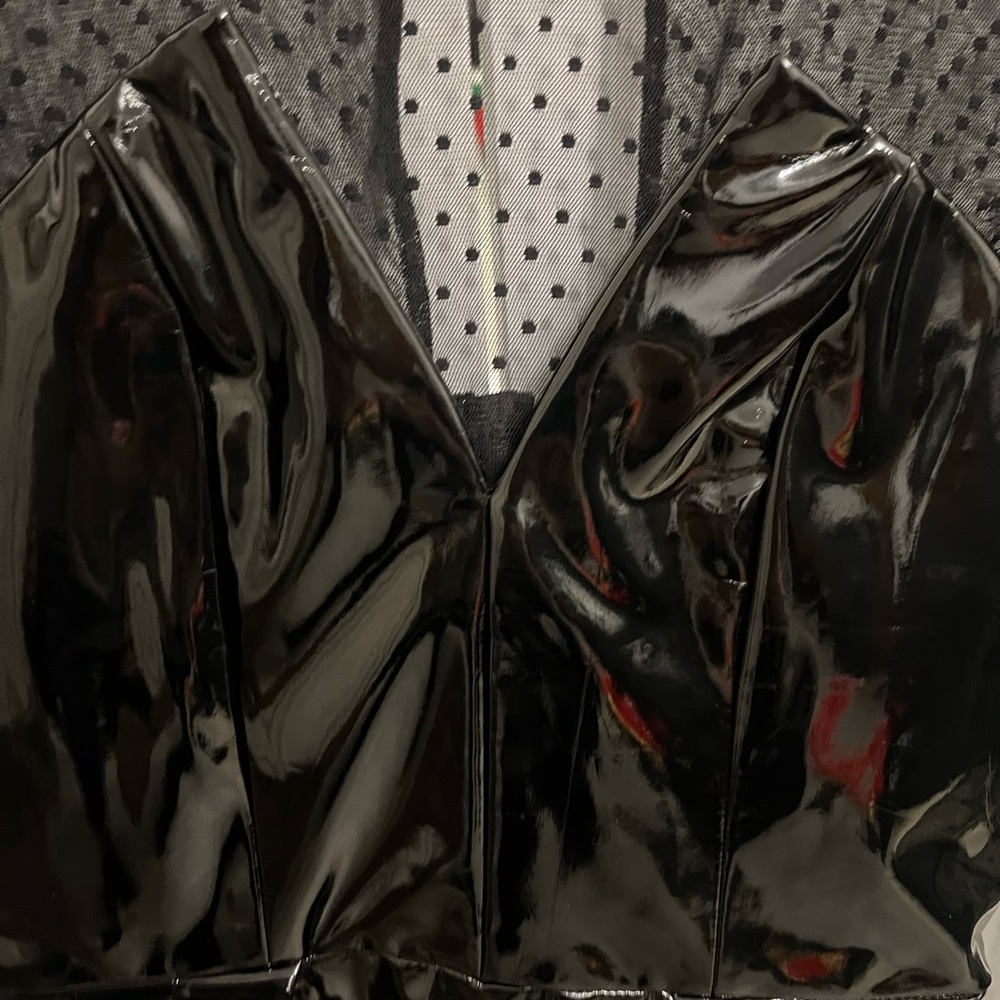 ❌SOLD❌
NWT The Kooples Mini Black Vinyl-Effect Deess - Picture 4 of 10